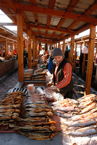 Fischmarkt in Listvjanka